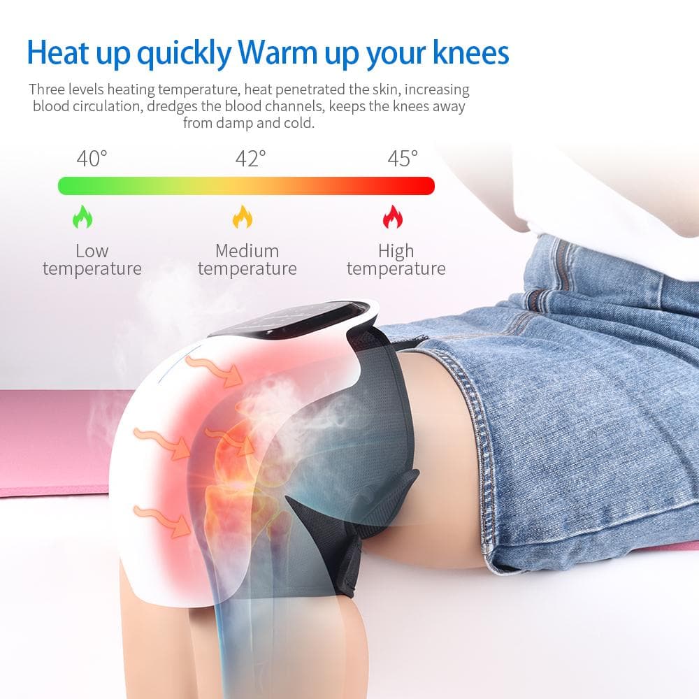 Heated Vibration Knee Massager  Wireless Knee Massager with