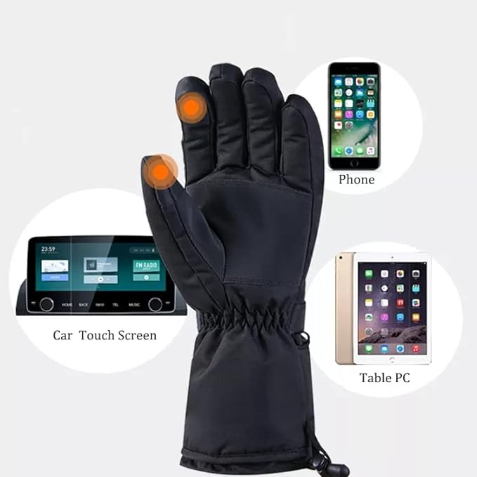 Redsky Heated Gloves with Temperature settings Rechargeable, waterproof, touch screen, Best Snowboarding Gloves - RedSky Medical