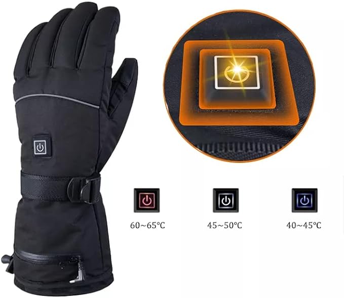 Redsky Heated Gloves with Temperature settings Rechargeable, waterproof, touch screen, Best Snowboarding Gloves - RedSky Medical