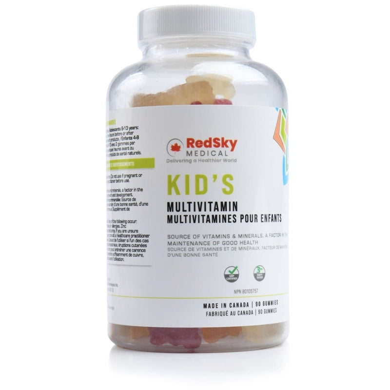 Redsky Kids Multivitamin | Age 4 - 13 yrs old | 90 Gummies - RedSky Medical