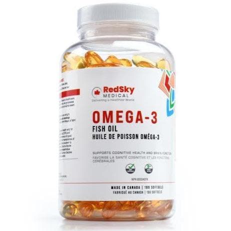 RedSky Omega 3 Fish Oil | 180 Capsules - RedSky Medical