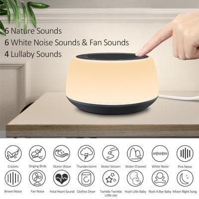 RedSky Soothing White Noise Machine with Night Light and sound modes - RedSky Medical