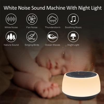 RedSky Soothing White Noise Machine with Night Light and sound modes - RedSky Medical