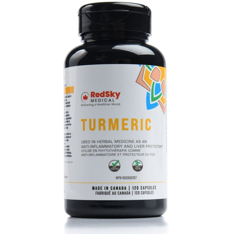 RedSky Turmeric | 500 mg | 120 Capsules - RedSky Medical