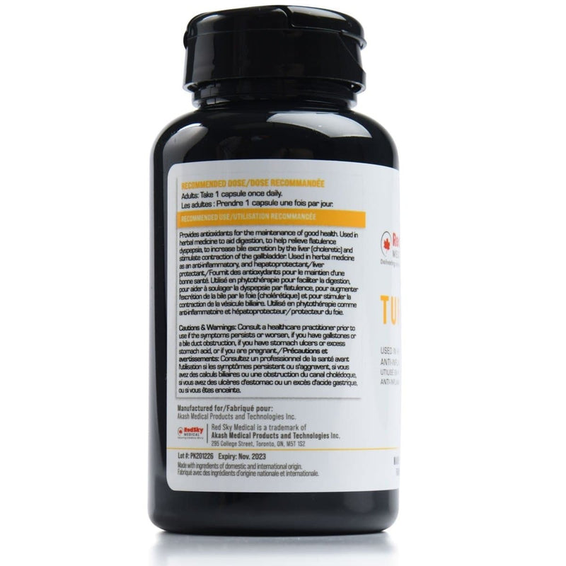 RedSky Turmeric | 500 mg | 120 Capsules - RedSky Medical