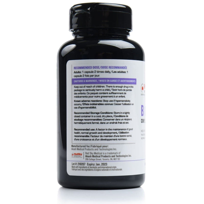 RedSky Vitamin B Complex | 120 capsules - RedSky Medical