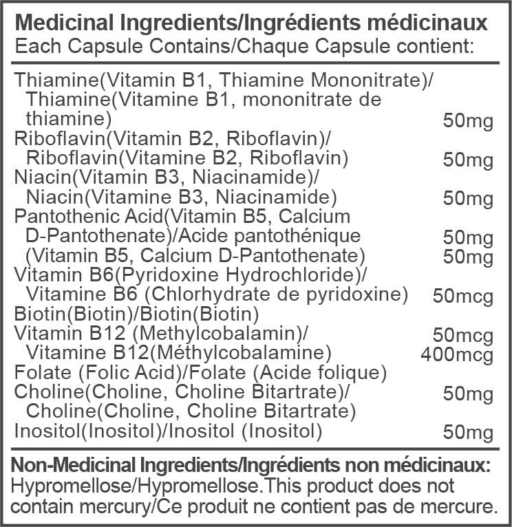 RedSky Vitamin B Complex | 120 capsules - RedSky Medical