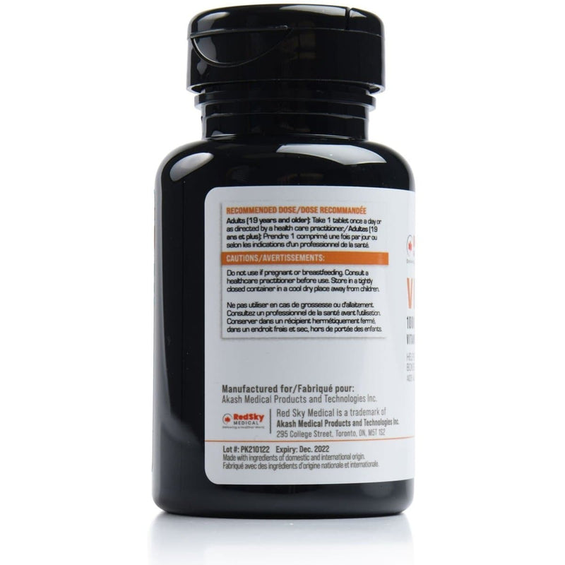 RedSky Vitamin D3 | 1000 IU | 100 tablets - RedSky Medical